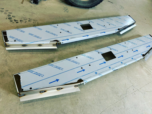 stainless Peterbilt 378/379/388/389 heavy haul style bumper