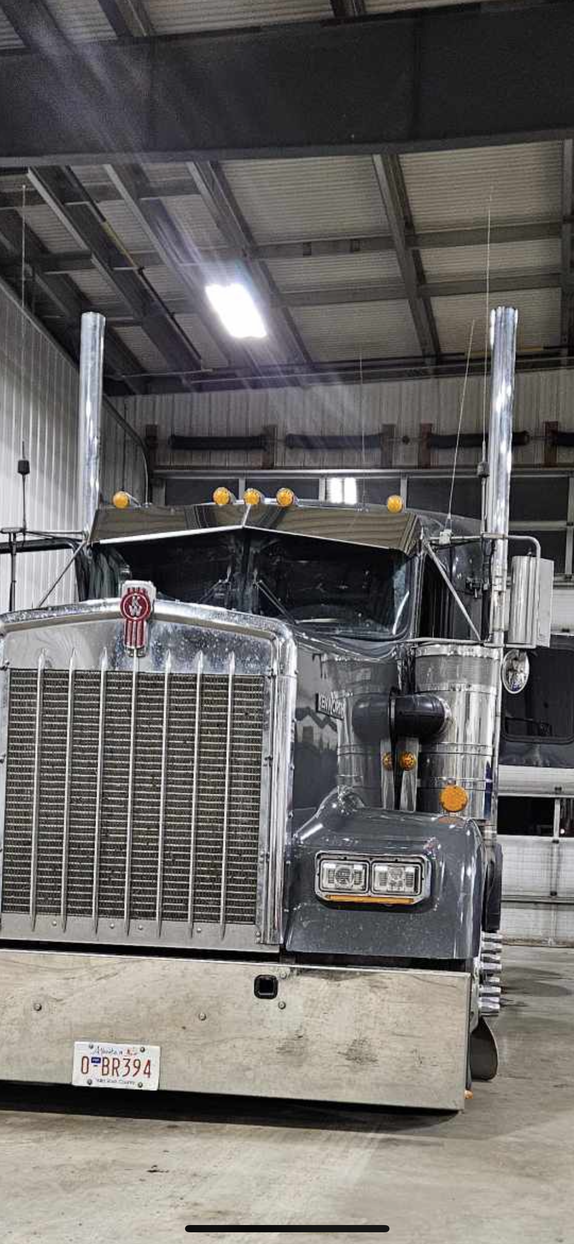 Kenworth 14-9 poke round glass visor