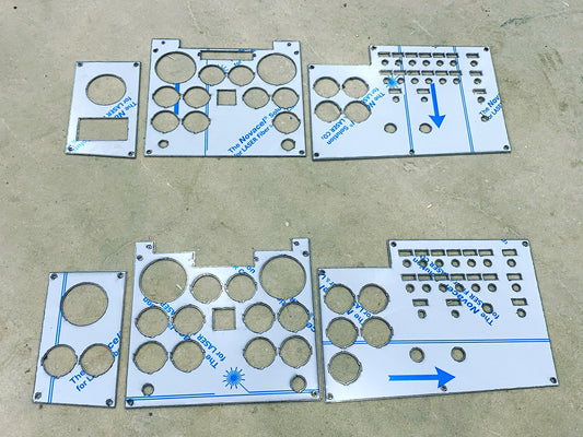 Peterbilt 87-2000 square custom cut dash panels