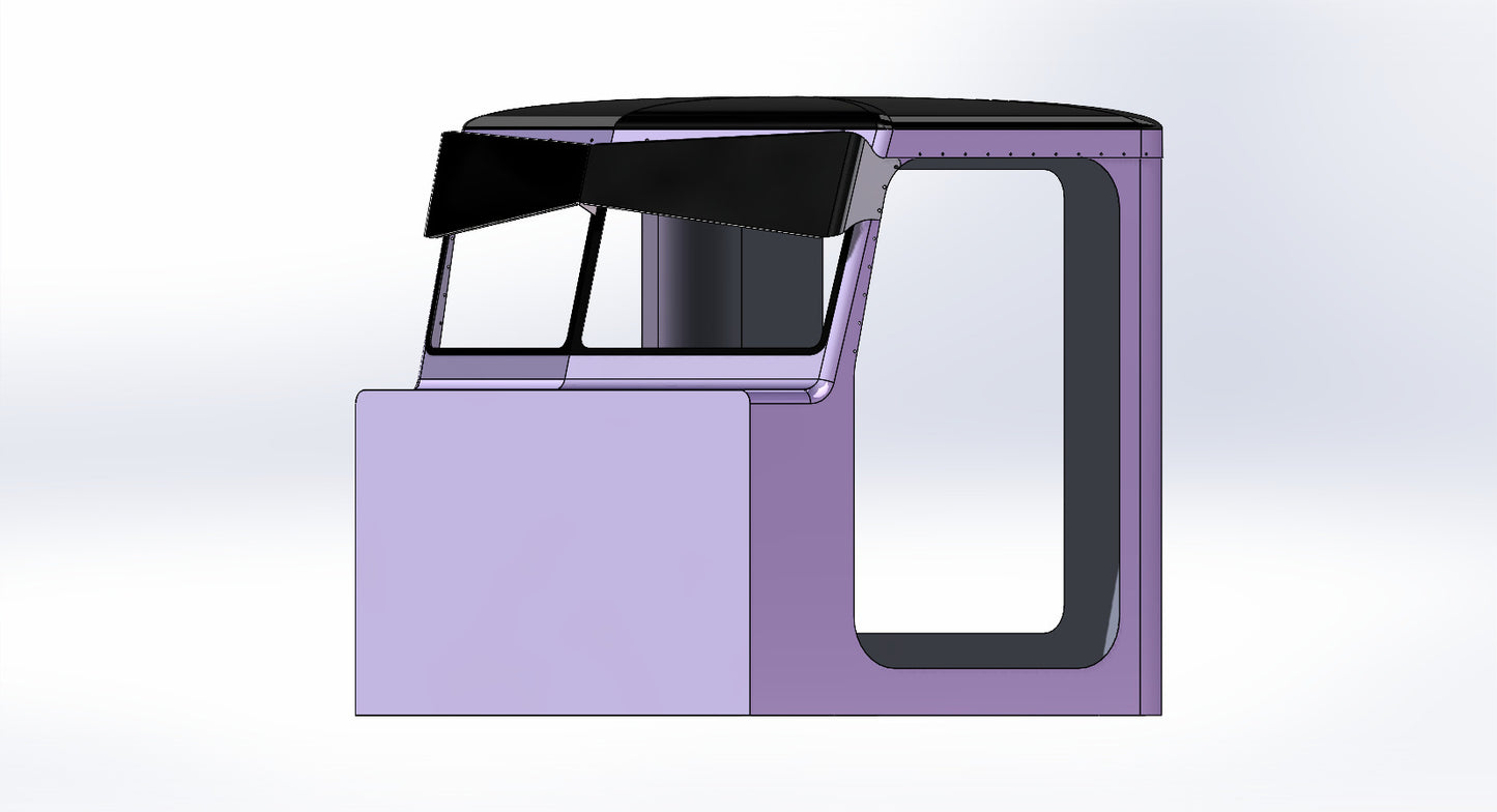 Peterbilt 12.5-6.5 visor for 3** series cabs