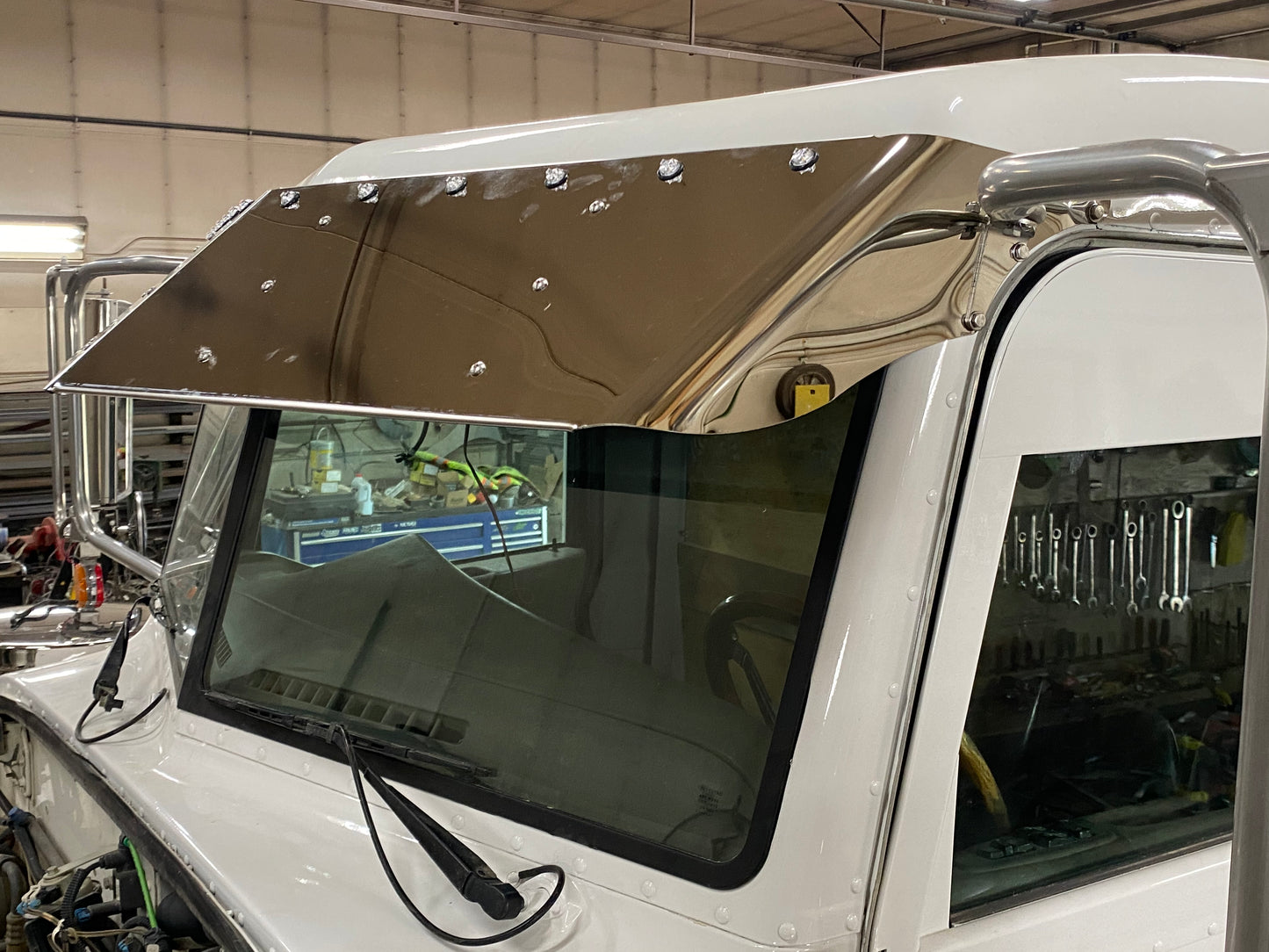 Peterbilt 13” visor for 3** series cabs