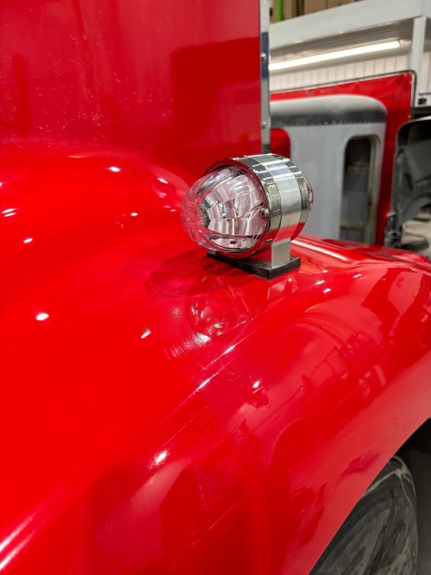 Kenworth billet fender light housings