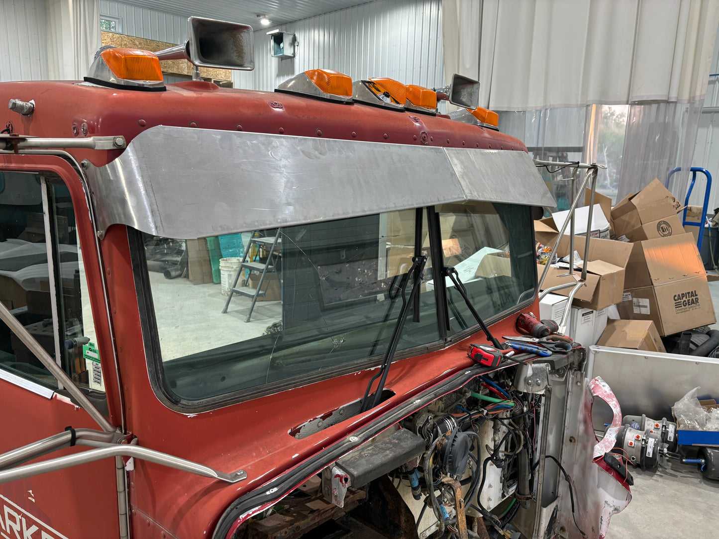 Kenworth 9-6 flat glass visor