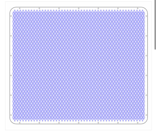 Peterbilt 388/389 stainless Diamond hole grill