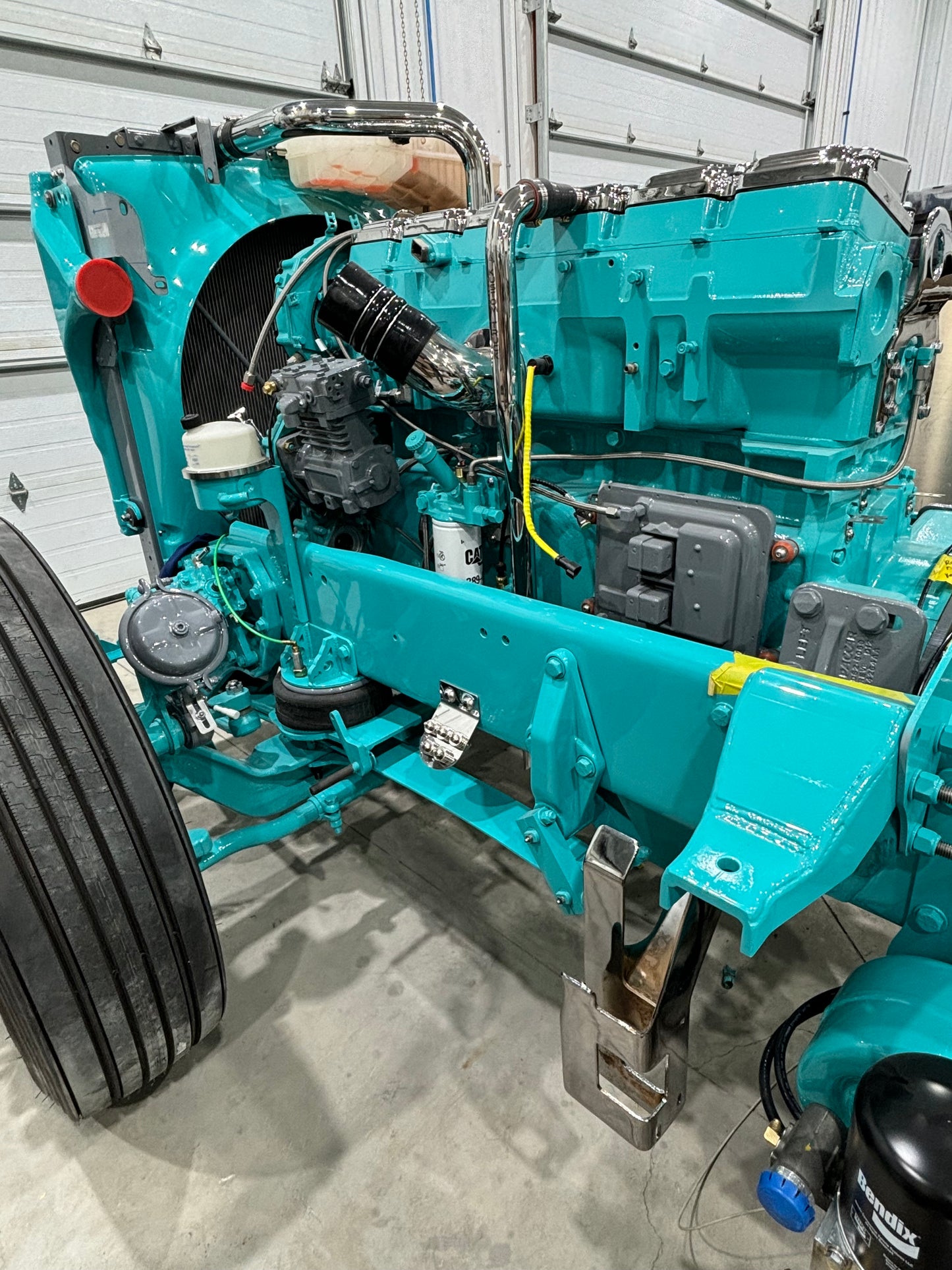 Peterbilt grease zerk plate with SS bulkheads