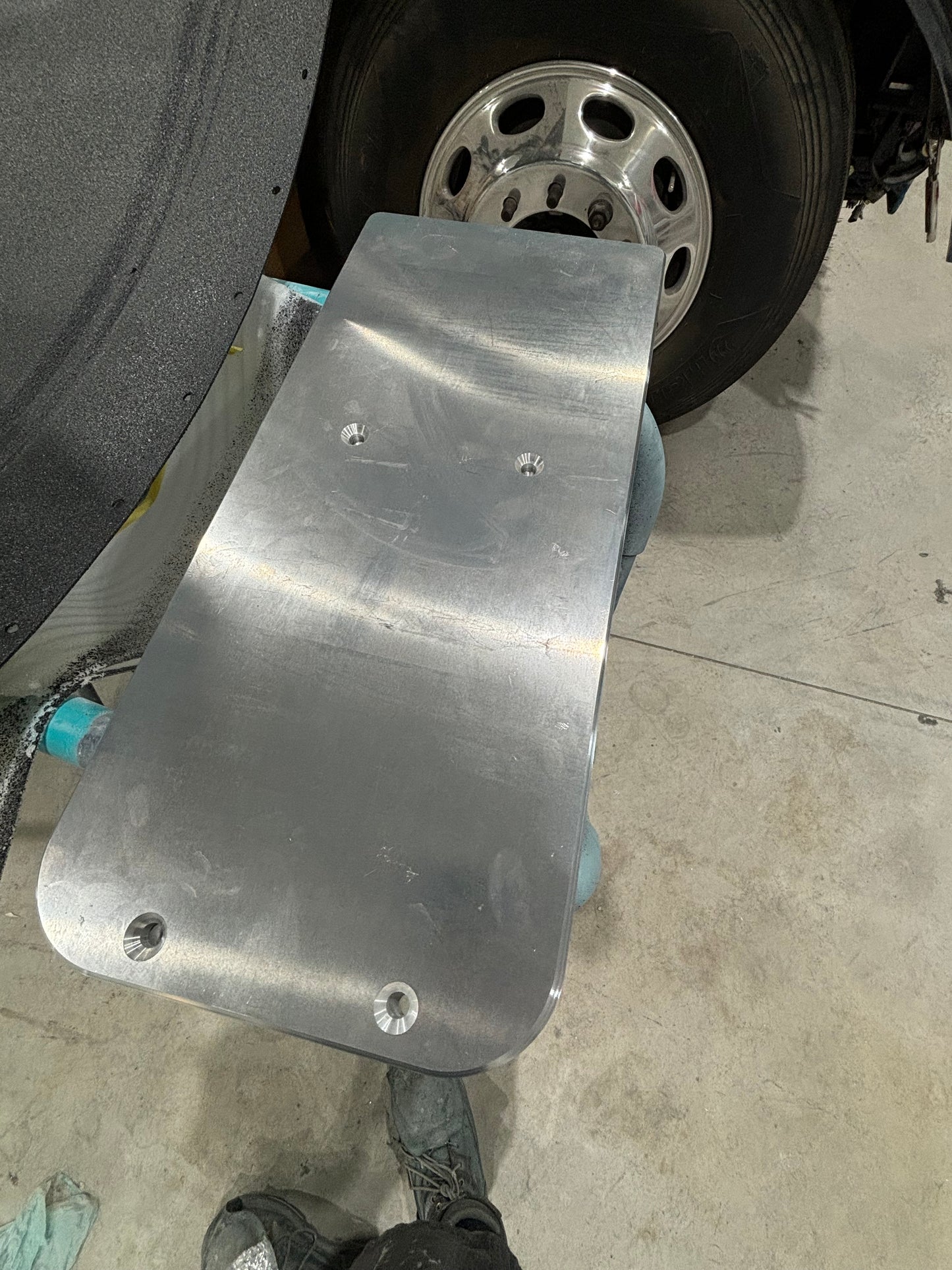 Blank Peterbilt billet seat base adaptors