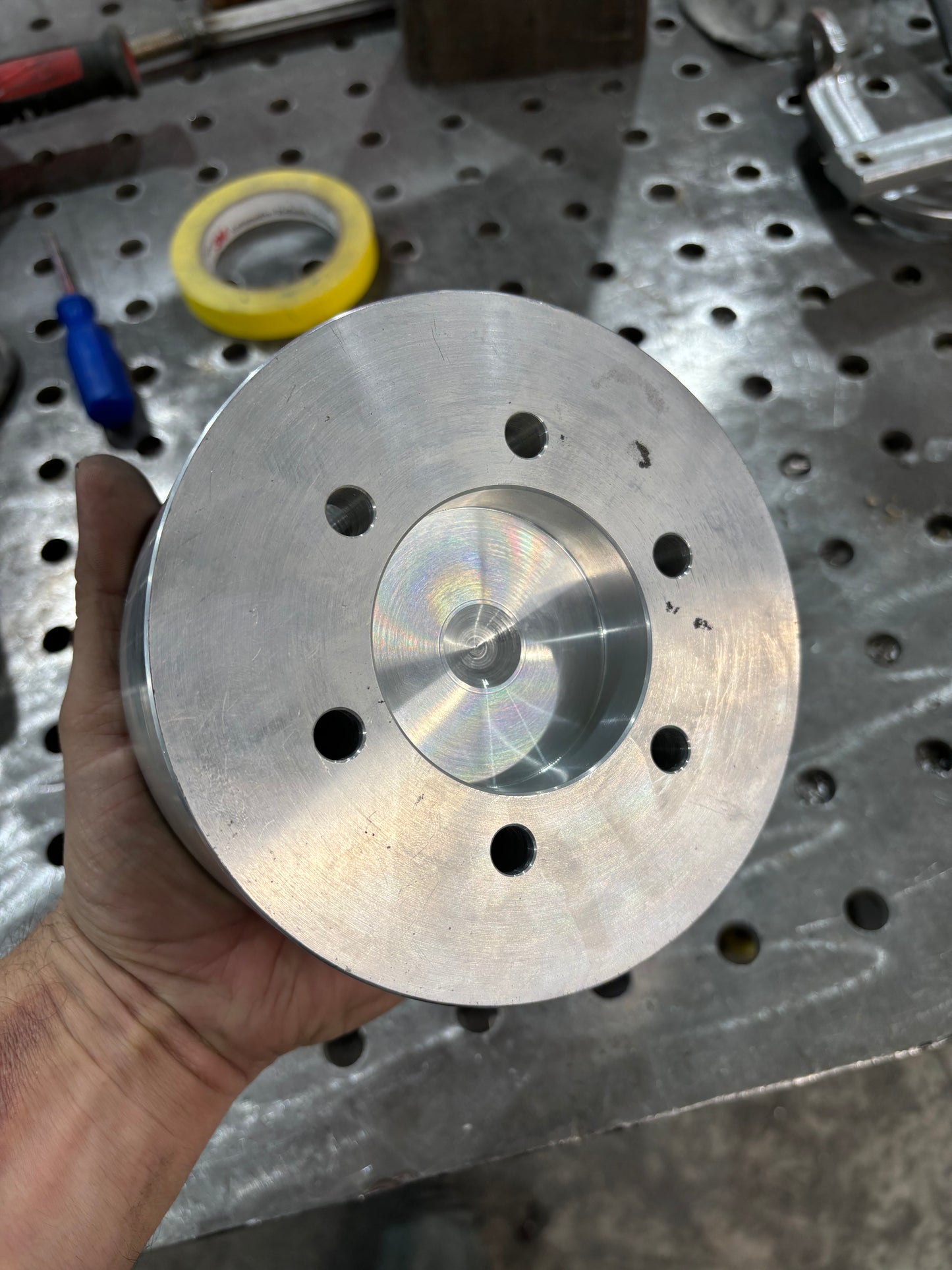 Billet Horton fan hub Extension for Cummins to cat swap