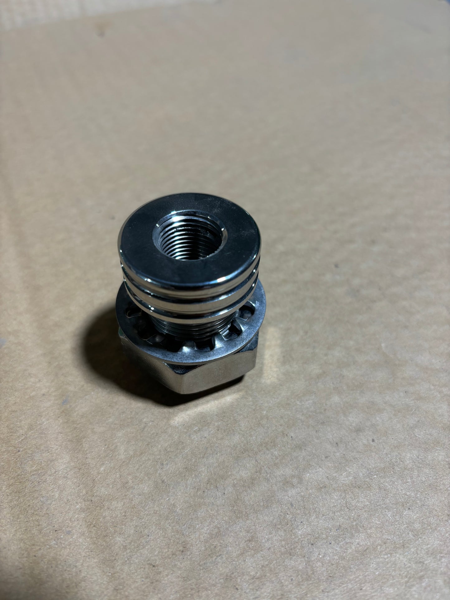 3/8” NPT 304 SS Bulkhead