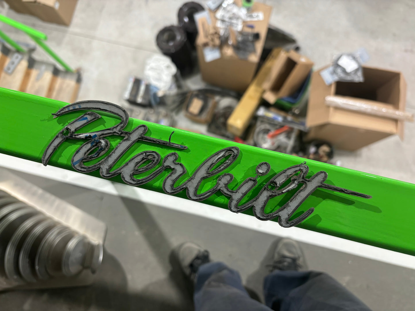 Modern font Peterbilt badges