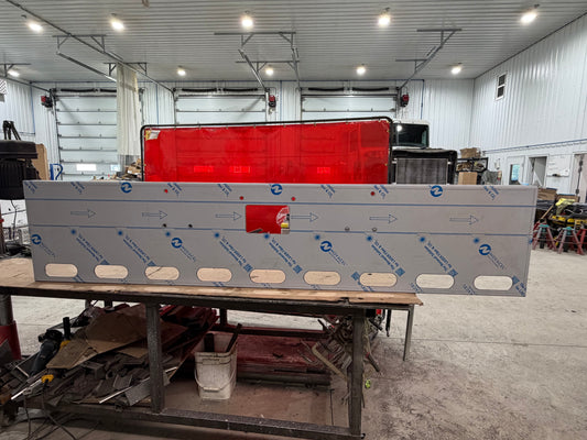 20” peterbilt 379 bumper 6” oval light cut out