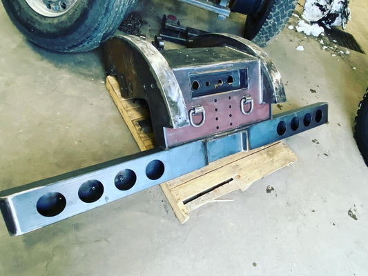 Heavy duty bumper  lowbed ramp set up