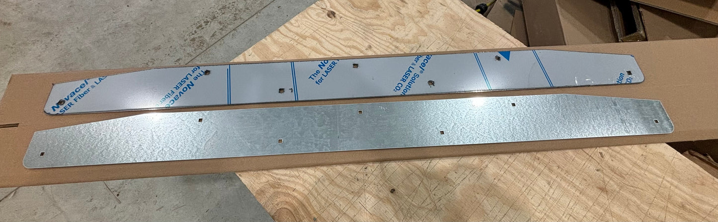 48” stainless mudflap weight