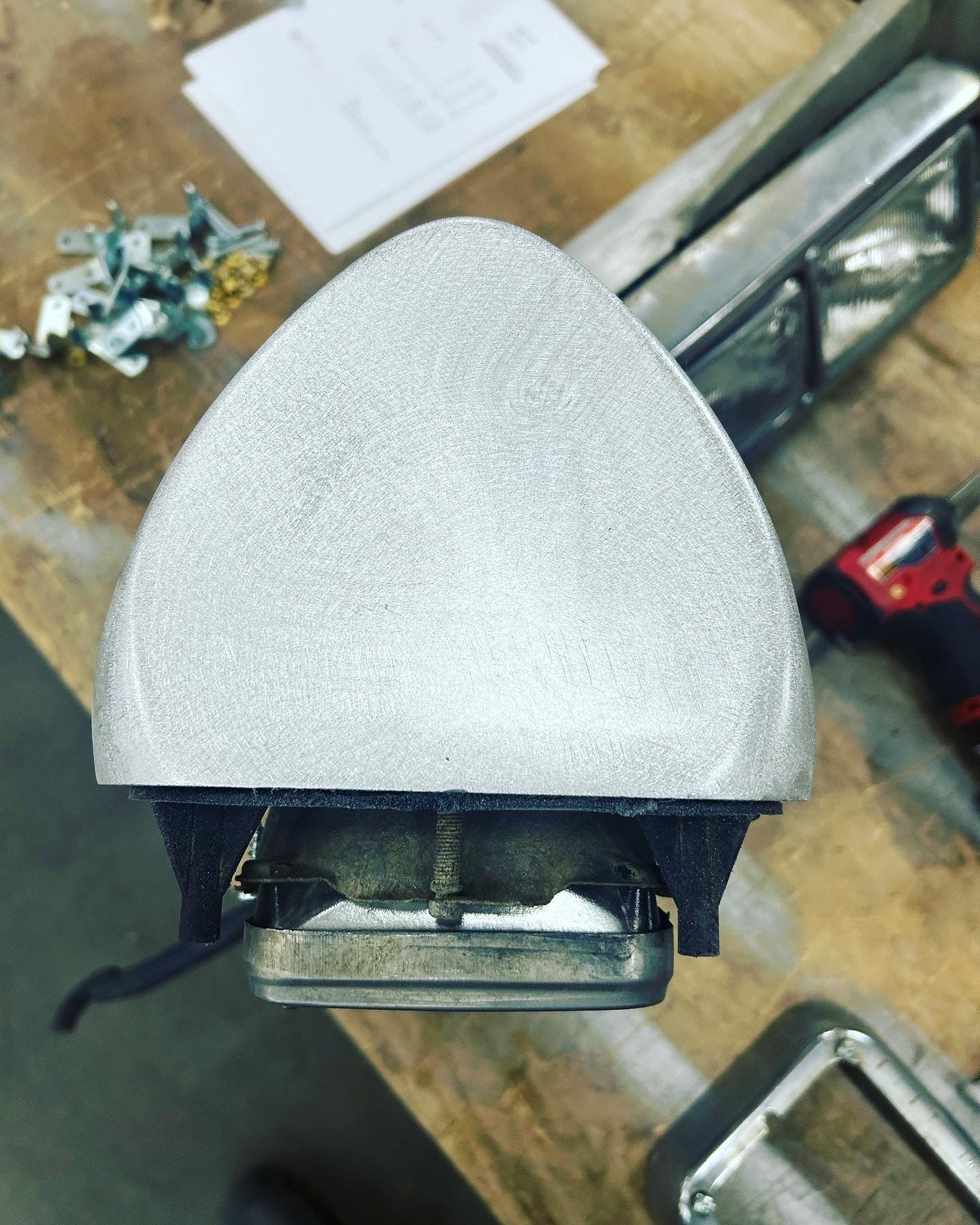 Peterbilt headlight shaving