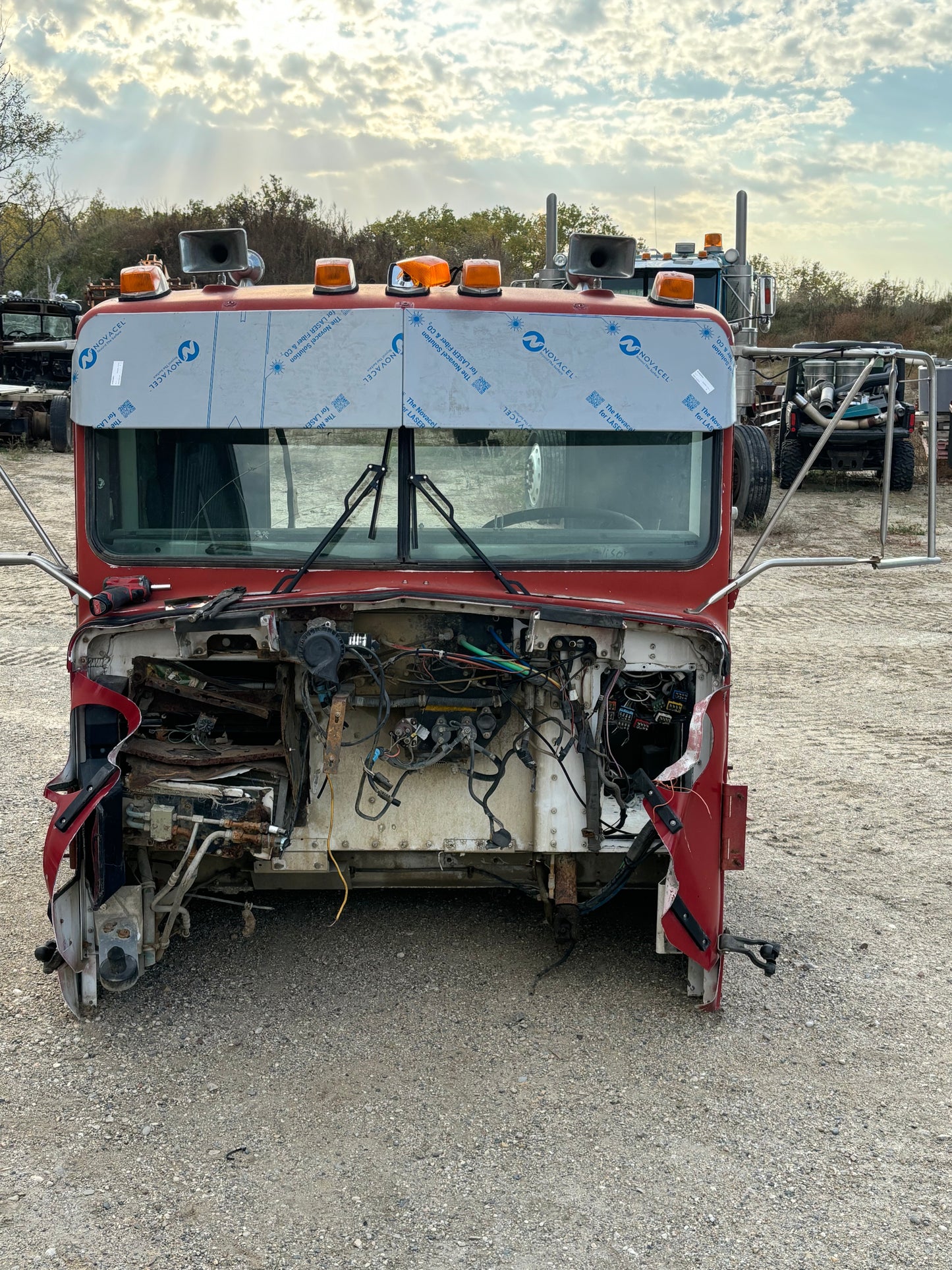 Kenworth Flat Glass 11.5” straight visor