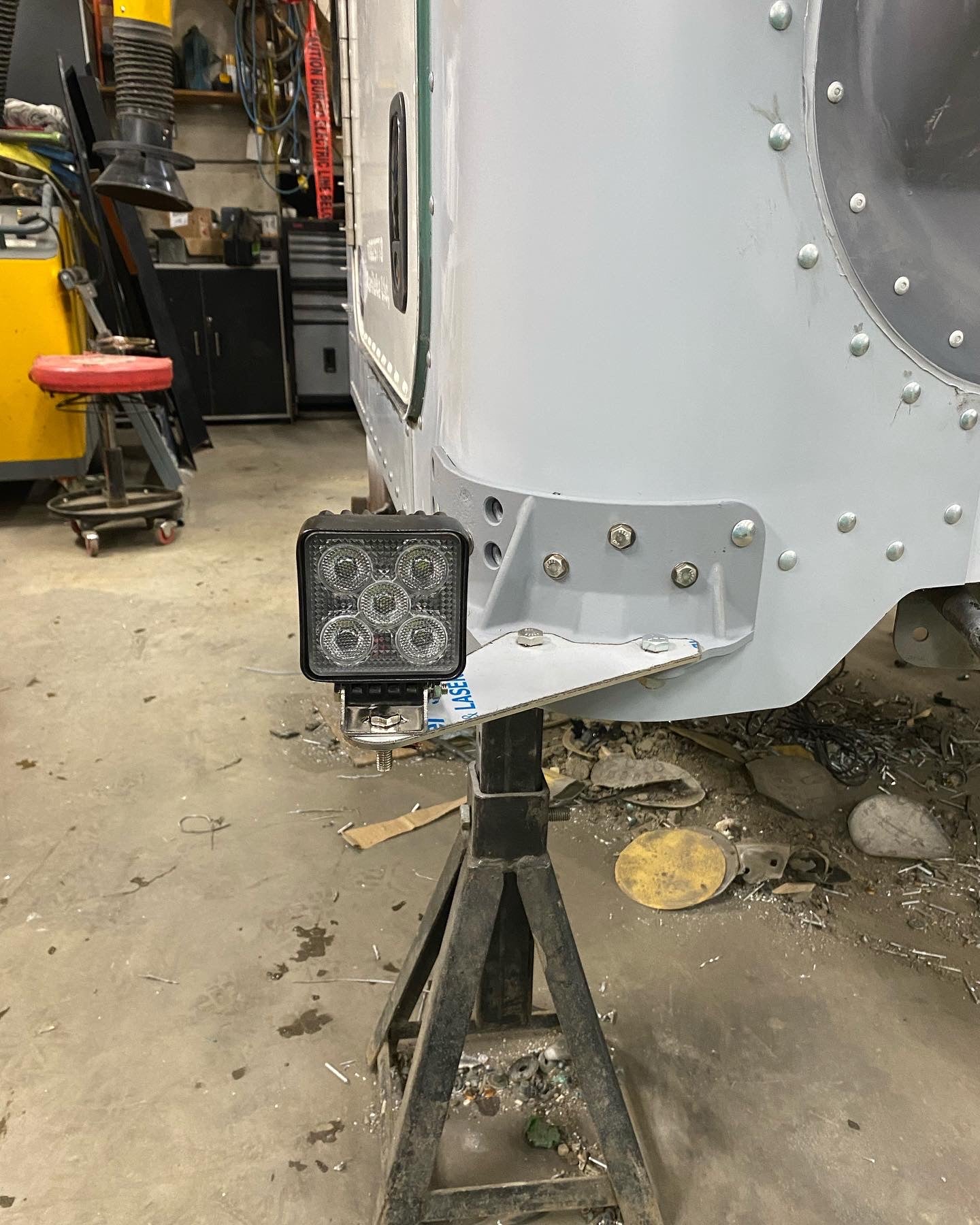 Peterbilt daycab spotlight mounts