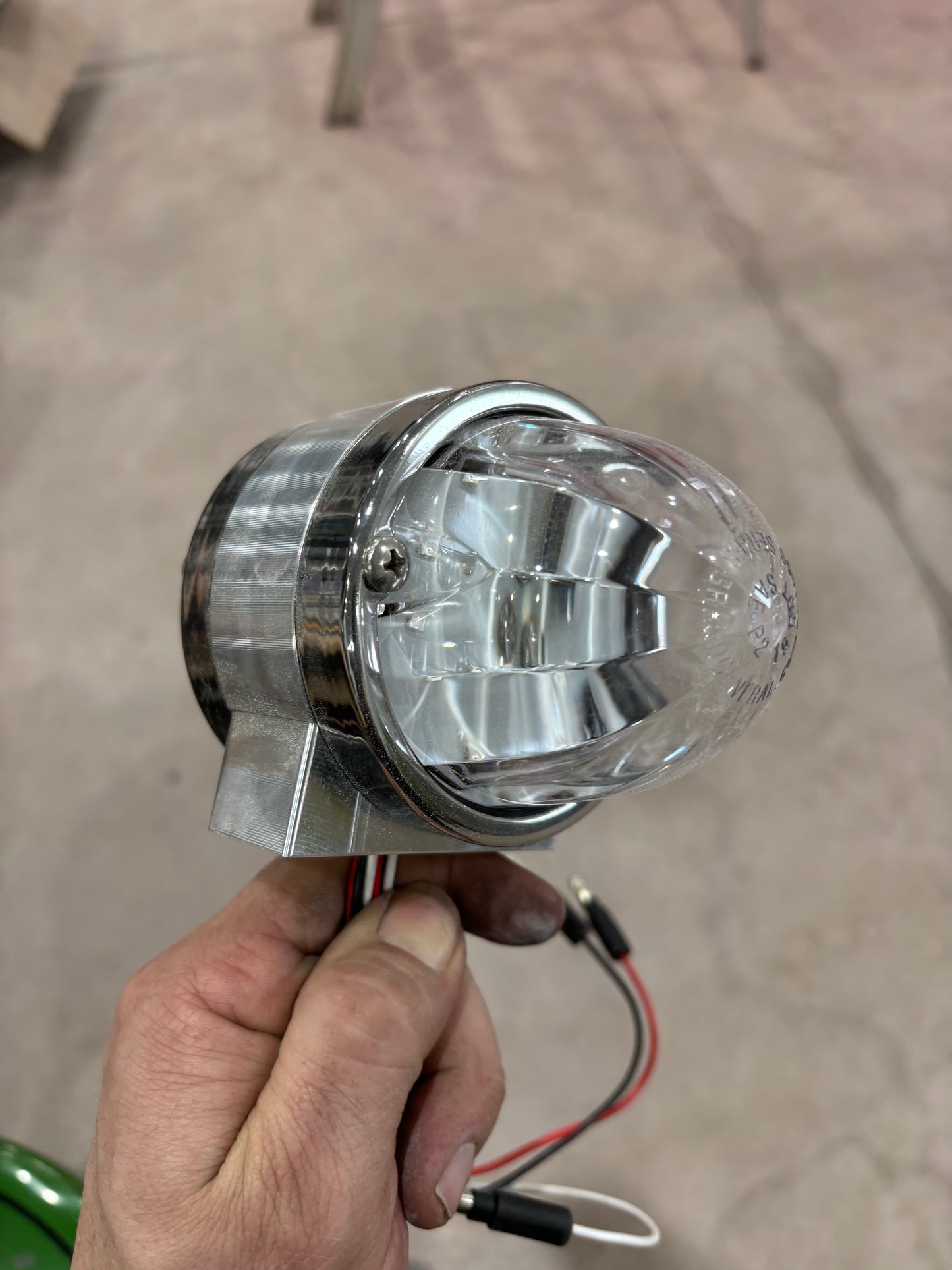 Kenworth billet fender light housings