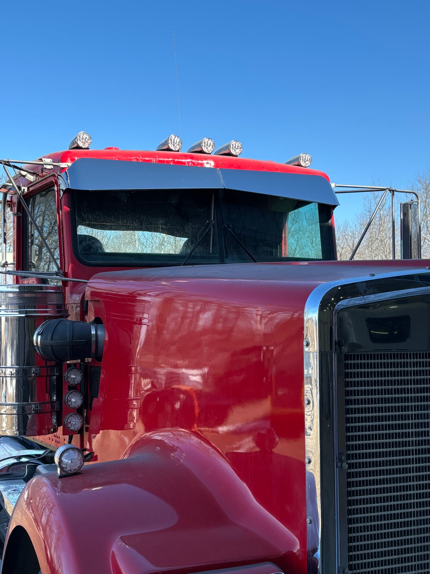 Kenworth 9-6 flat glass visor