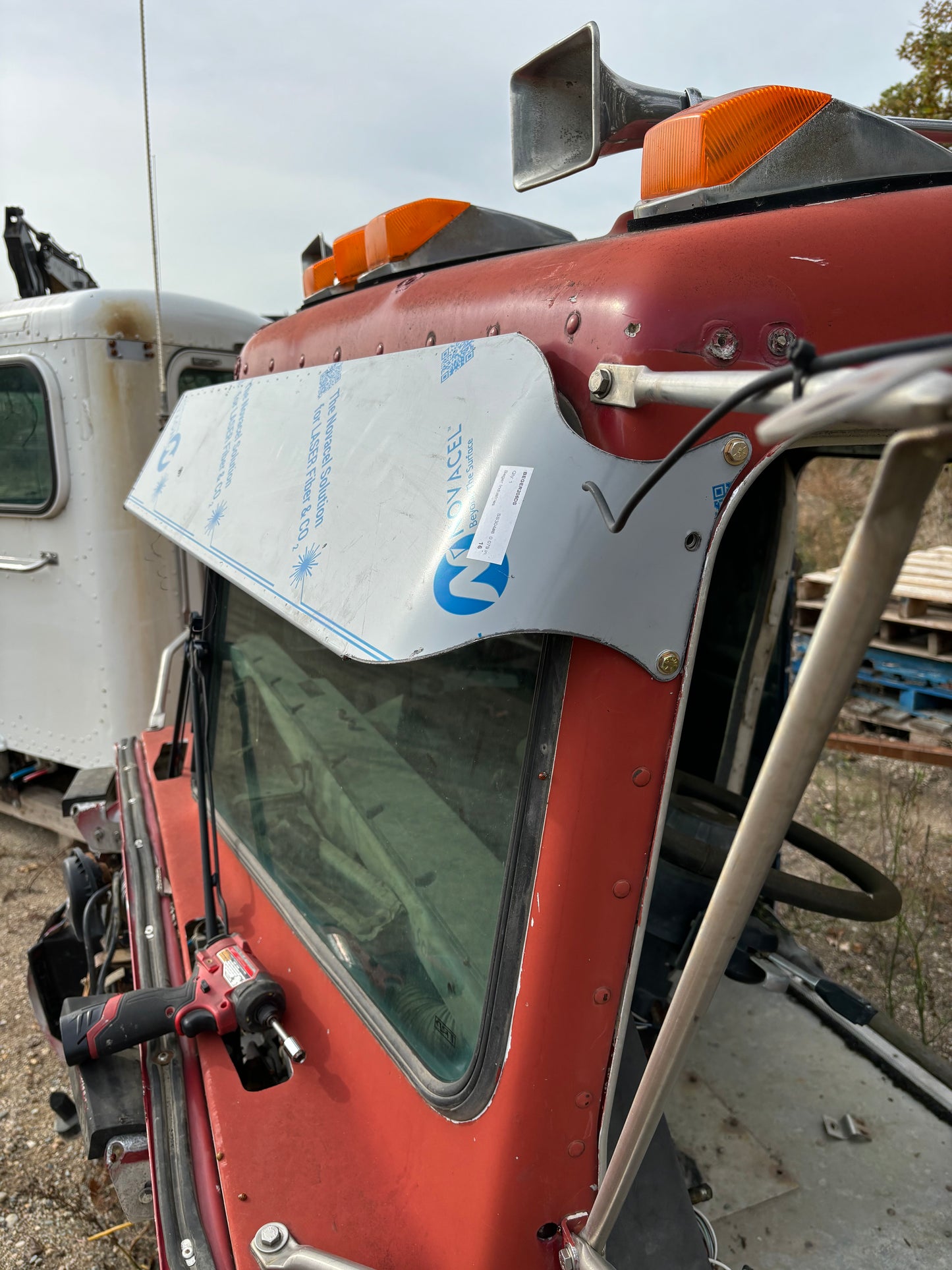 Kenworth 9-6 flat glass visor