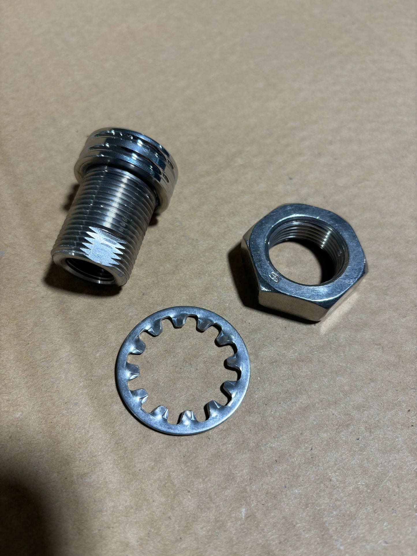 3/8” NPT 304 SS Bulkhead